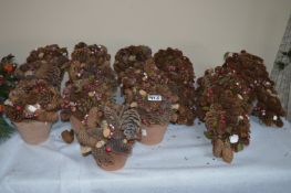 *Assorted Fir Cone Decorations, Arrangements, etc