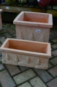 *Two Terracotta Plant Pots