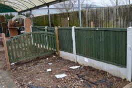 *Section of Fencing with Concrete Posts