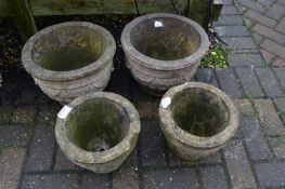 *Four Concrete Planters