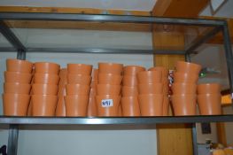 *Large Quantity of Orange Indoor Plant Pots