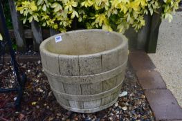*Concrete Barrel Water Feature
