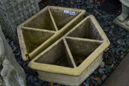 *Concrete Hexagon Segmented Planter