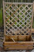 *Wooden Planter with Trellis