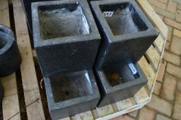 *Six Small Square Planters
