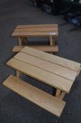 *Two Small Picnic Benches