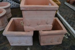 *Three Square Planters