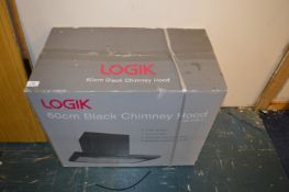 *Logik 60cm Black Chimney Hood (New and Boxed)