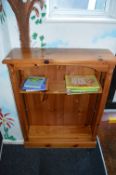 *Pine Open Fronted Bookcase