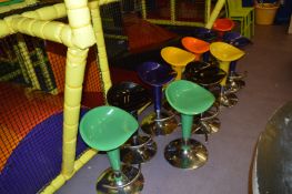 *Eleven Gas Lift Multi Coloured Barstools