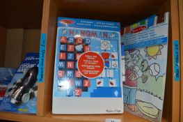 *Five Assorted Colouring Sets and a Wood Hangman Game