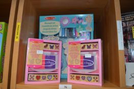 *Three Melissa & Doug Colour Stamp and Mermaid Sets