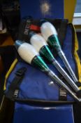 *Set of Three Juggler's Clubs and a Juggler's Rucksack