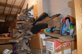 *Contents of the Mezzanine Area Which Includes Children's Toys, Driftwood Christmas Tree, etc.