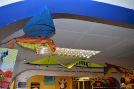 *Four Assorted Kites as Fitted to Ceiling
