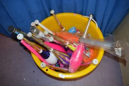 *Bucket Containing Jugglers Paraphernalia