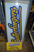 *Two Butterfingers Aluminium Signs