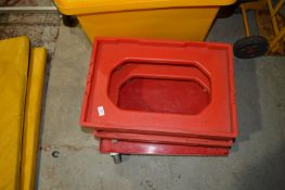 *Three Four Wheel Trolleys