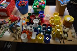 *Eleven Spinning Plates, Approximatley 60 Diabolos, Sticks, etc.