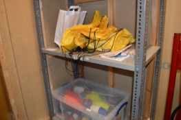 *Box Containing Assorted Jugglers Paraphernalia