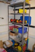 *7' Dexion Style Shelving Unit Containing Assorted Fun Wheels, etc.
