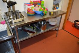 *Stainless Steel Preparation Table with Undershelf 60