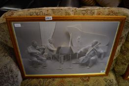 Framed 3D Print Trio Musicians