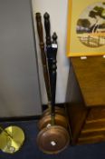 Three Copper Bed Warming Pans