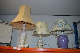Three Table Lamps