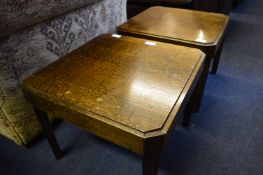Pair of Oak Side Tables