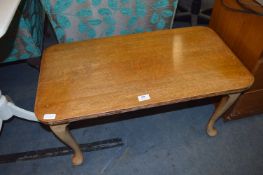 Oak Coffee Table on Cabriole Legs