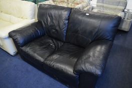 Black Two Seat Settee
