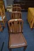 Set of Four Oak Dining Chairs