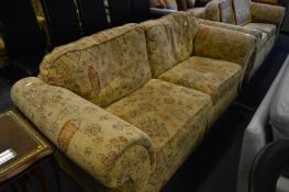 Brown Upholstered Sofa