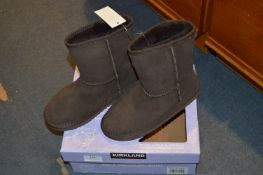 *Children's Shearling Boots (Chocolate Brown) Size:1