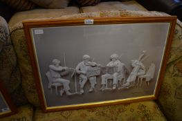 Framed 3D Print Quartet Musicians
