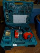 *Makita Cordless Drill Model:8391D with Accessories, Spare Battery, Charger and Carry Case