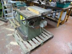 Startrite Tilt Arbor Saw with Crompton S10 Brake