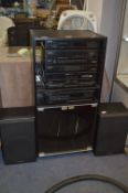 Pioneer Hi-Fi Unit Including; Tuner, Tape Deck, Amp, CD Player and Speakers