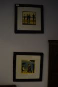 Pair of Framed Vettriano Prints 