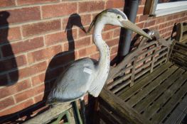 *Plastic Heron Garden Ornament