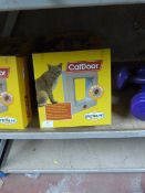 Three Spectra Four Way Lock Cat Flaps