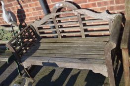 Teak Garden Bench (To Match Lot 254)