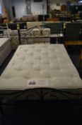 Slumberland Emerald Double Mattress on Black and Brass Frame
