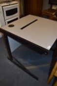 Black Metal Framed Computer Desk