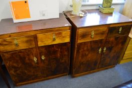 Two Sideboards with Melamine Tops