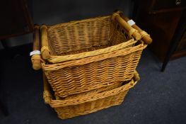 Four Cane Log Baskets