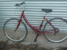 Raleigh Oakland Ladies Traditional Cycle (Burgundy)