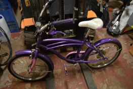 Childs Bike (Lilac) with Cow Horn Handlebars