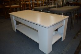 White Coffee Table with Lift up Top